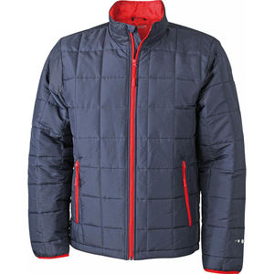 Veste personnalisable matelassée homme Marine Rouge