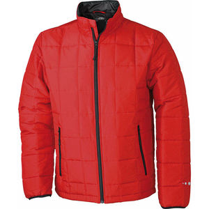 Veste personnalisable matelassée homme Rouge Noir