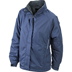 Veste personnalisable polaire à capuche femme Marine