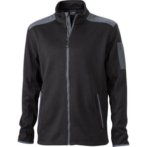 Veste personnalisable polaire homme Noir Carbone