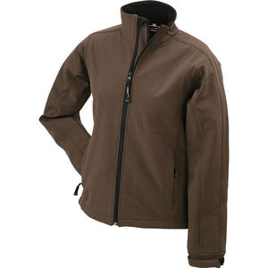 Veste personnalisable softshell femme Marron