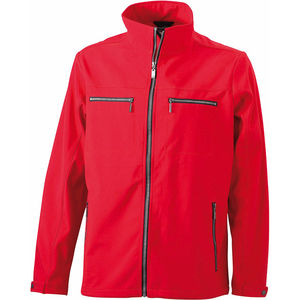 Veste personnalisable softshell homme Rouge