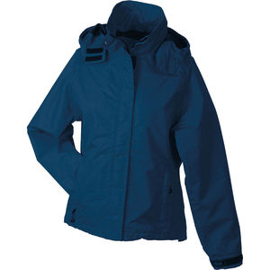 Veste personnalisable technique à capuche femme Marine