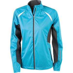 Veste personnalisable technique femme Turquoise Carbone