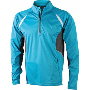 Veste personnalisable technique homme Turquoise Carbone