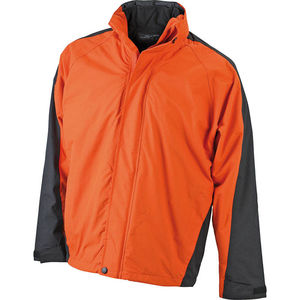 Veste personnalisé 2 en 1 Orange Noir