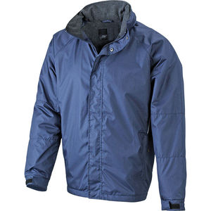 Veste personnalisé polaire à capuche homme Marine