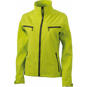 Veste personnalisé softshell femme Jaune