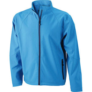 Veste personnalisé softshell homme Azur