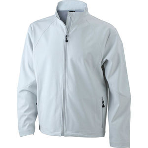Veste personnalisé softshell homme Blanc cassé