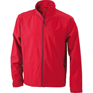 Veste personnalisé softshell homme Rouge