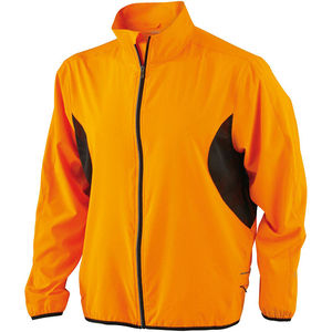 Veste personnalisé technique homme Orange Noir