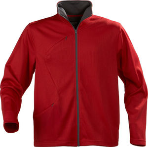 Veste publicitaire homme zippé en sweatshirt Rouge