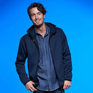 Veste publicitaire polaire à capuche homme