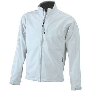 Veste publicitaire softshell homme Blanc cassé