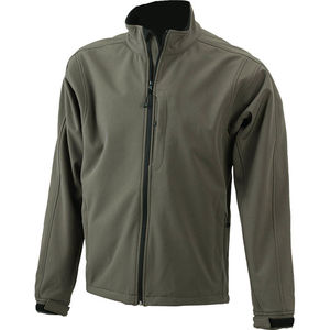 Veste publicitaire softshell homme Olive