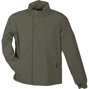Veste publicitaire technique à capuche homme Olive
