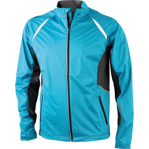Veste publicitaire technique homme Turquoise Carbone