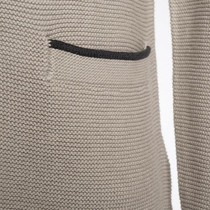 Qiny | Veste publicitaire pour homme Beige Anthracite Mélangé Rouge