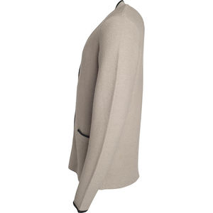 Qiny | Veste publicitaire pour homme Beige Anthracite Mélangé Rouge 5