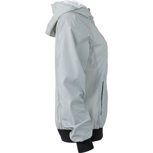 Fixu | Veste Sport publicitaire pour femme Argent Noir 2