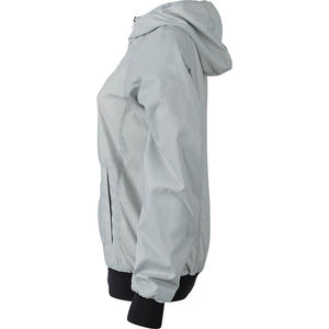 Fixu | Veste Sport publicitaire pour femme Argent Noir 3