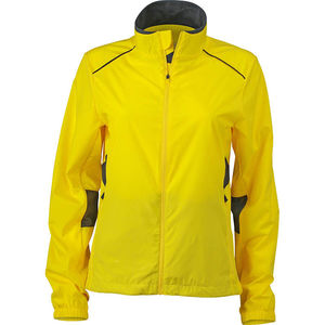 Kuly | Veste Sport personnalisée pour femme Jaune Citron Gris Fer