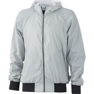 Quvoo | Veste Sport publicitaire pour homme Argent Noir