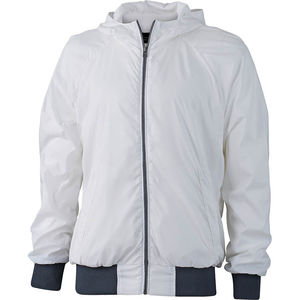 Quvoo | Veste Sport publicitaire pour homme Blanc Marine