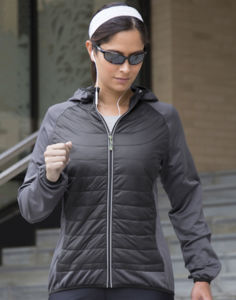 Robowi | Veste Sport personnalisée pour femme Noir Charbon 5