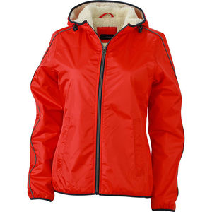 Xaza | Veste Sport publicitaire pour femme Rouge clair Blanc cassé 1