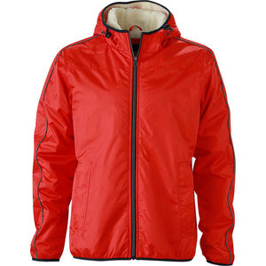 Xoma | Veste Sport publicitaire pour homme Rouge clair Blanc cassé 2