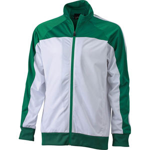 Zoowa | Veste Sport publicitaire pour homme Vert Blanc