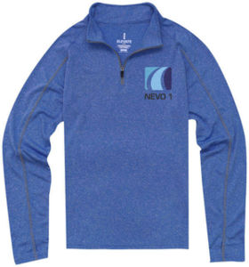Tricot Quart Zippé Femme Taza | Veste publicitaire pour femme Bleu bruyère 3