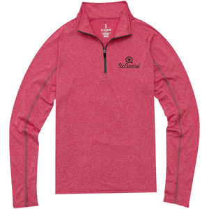 Tricot Quart Zippé Taza | Veste publicitaire pour homme Rouge 3