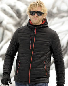 Warroo | Veste personnalisée pour homme Noir Rouge 12