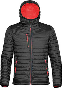 Warroo | Veste personnalisée pour homme Noir Rouge 2