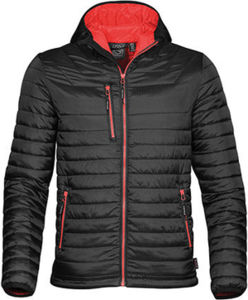 Warroo | Veste personnalisée pour homme Noir Rouge 3