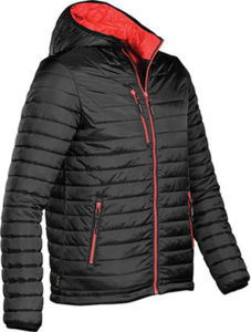 Warroo | Veste personnalisée pour homme Noir Rouge 4