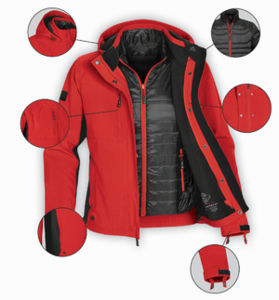 Yooza | Veste publicitaire pour homme Rose Blanc 3