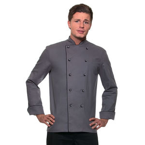 Veste cuisinier Gris Noir