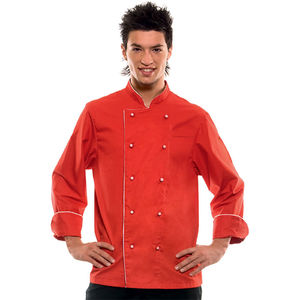 Veste cuisinier Rouge Blanc