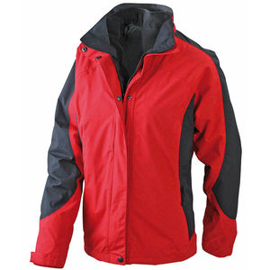 Veste personnalisé 2 en 1 Rouge Noir