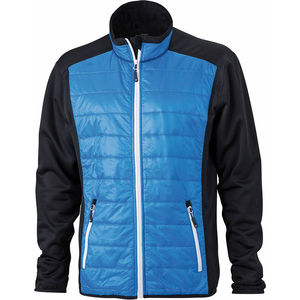 Veste personnalisé technique homme Noir Cobalt