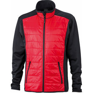Veste personnalisé technique homme Noir Rouge